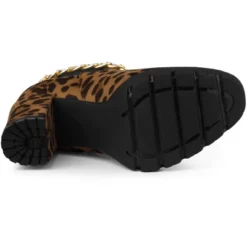 Allegra K Women's Platform Chain Decor Zipper Chunky High Heel Chelsea Boots -Allegra K GUEST 234970c5 a974 45c8 9017 186a1608fb74