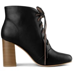Allegra K Women's Round Toe Lace Up Chunky Heels Ankle Booties -Allegra K GUEST 246ae255 962f 43f1 9430 5518a4fa6fcf