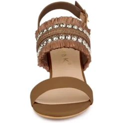 Allegra K Women's Boho Buckle Ankle Strap Chunky Heels Sandals -Allegra K GUEST 24d8ab51 31db 4627 9184 52f19c193396