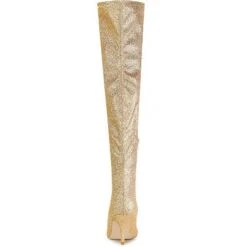 Allegra K Women's Glitter Pointed Toe Stiletto Heel Over The Knee High Boots -Allegra K GUEST 25b658ec d8f0 43fe 85ff 09b88aff0ac9