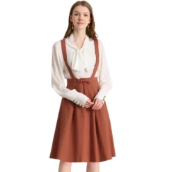 Allegra K Women's Elastic Waist Lace Up A Line Suspender Skirt -Allegra K GUEST 265c7e64 8f3d 489a 9e31 d439ed285e55