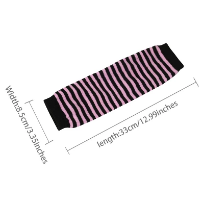 Allegra K Women's Fingerless Thumbhole Elastic Arm Warmers 2 Allegra K Women's Fingerless Thumbhole Elastic Arm Warmers - Image 2