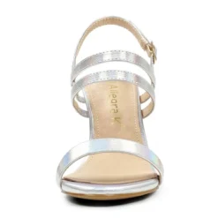 Allegra K Women's Slingback Block Heel Ankle Strap Sandals