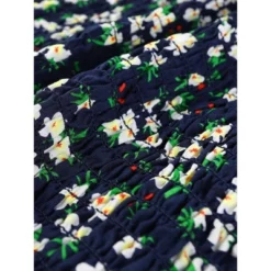 Allegra K Women's Puff Short Sleeve Sweetheart Neck Floral Smocked Bodycon Mini Dress -Allegra K GUEST 28e1ba5a a198 40d0 8fe0 91c7098495cd