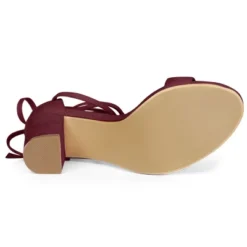 Allegra K Women's Tie Up Strappy Chunky High Heels Sandal 20 Allegra K Women's Tie Up Strappy Chunky High Heels Sandal -Allegra K GUEST 29633570 9489 4e6c ba84 a886c6d48a56