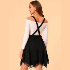 Allegra K Women's Halloween Gothic Skirt Flare Asymmetrical Hem Tulle Steampunk Overall Skirts -Allegra K GUEST 29c6919d 576d 4497 9055 bf5e124066c1