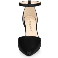 Allegra K Women's Pointed Toe Dress Pumps Ankle Strap Stiletto Heels Sandals -Allegra K GUEST 29db7940 87c8 4836 a525 97182276ff86