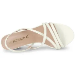 Allegra K Women's Strappy Slingback Chunky Heels Slide Sandals -Allegra K GUEST 2a9a66cc 0ae5 4e6f b85e 516e5edc75c4