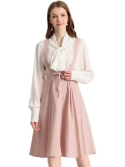 Allegra K Women's Elastic Waist Lace Up A Line Suspender Skirt -Allegra K GUEST 2bbd3d5b 5444 448e b020 4e42150f8a32