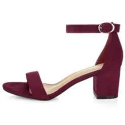 Allegra K Women's Open Toe Block Ankle Strap Heel -Allegra K GUEST 2c3aa561 280f 477a 95ed b240b35398e6