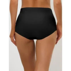 Allegra K Women's Elastic High-Waisted Unlined Breathable No-Show Hipster Underwear