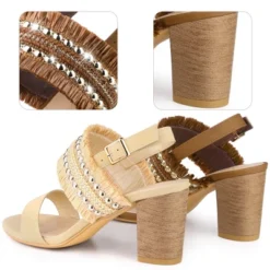 Allegra K Women's Boho Buckle Ankle Strap Chunky Heels Sandals -Allegra K GUEST 2dacf4eb 5b54 4202 9079 5cb11b1a9b73