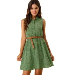 Allegra K Women's Floral Sleeveless Half Placket Above Knee Belted Summer Dress 37 Allegra K Women's Floral Sleeveless Half Placket Above Knee Belted Summer Dress -Allegra K GUEST 2e1dae18 0d5e 49c3 9a98 231cee9a90aa