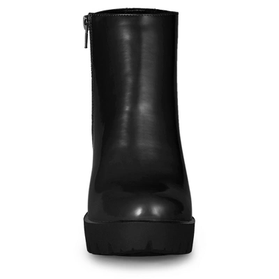 Allegra K Women's Rounded Toe Chunky Heel Platform Ankle Boots 2 Allegra K Women's Rounded Toe Chunky Heel Platform Ankle Boots - Image 2