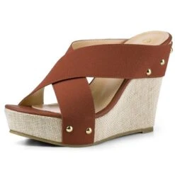 Allegra K Women's Platform Slide Wedge Sandals -Allegra K GUEST 2f71ceef 6721 4d2c 9533 290147fd0c24