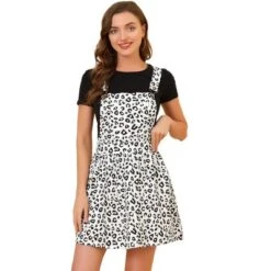 Allegra K Women's Pattern Overall Adjustable Shoulder Suspender Straps Mini Skirt -Allegra K GUEST 2fd23034 22bf 446a a2f4 7f55e7396fe2