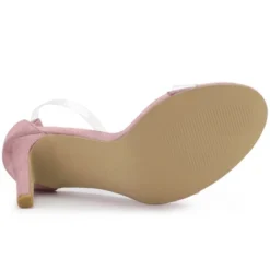 Allegra K Women's Open Toe Clear Ankle Strap Stiletto Heel Sandals -Allegra K GUEST 30924392 d148 4ade 8160 5af4a7e90fbe