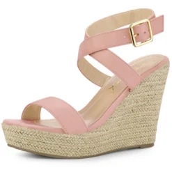 Allegra K Women's Slingback Crisscross Espadrille Wedges Heel Sandals -Allegra K GUEST 314fc232 5532 4b2b 9321 e2649e91c2a8