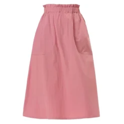 Allegra K Women's Casual Elastic Waist Peasant A-Line Midi Skirts With Pockets -Allegra K GUEST 335e73ed 38c8 4179 9aec 4533c98c5a65