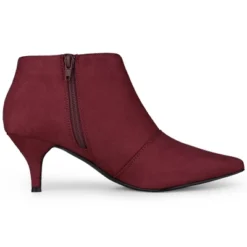 Allegra K Women's Pointed Toe Kitten Heel Cut-out Ankle Boots -Allegra K GUEST 3395dc78 3237 4980 9df7 4b8f4d5006ad