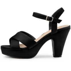 Allegra K Women's Platform Chunky Heels Slingback Sandals -Allegra K GUEST 33fb497d 660a 422a 9e1b b76b1ac42144