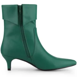 Allegra K Women's Kitten Heel Foldable Ankle Boot -Allegra K GUEST 34046d12 92f5 4842 91be 28386ed941b2