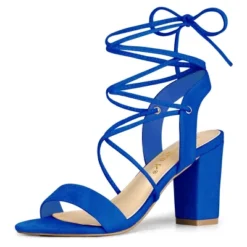Allegra K Women's Lace Up Block High Heels Sandals -Allegra K GUEST 34a4fbcc 2522 4e40 9a0c ce2ad8f1b1c9