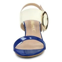 Allegra K Women's Slingback Block High Heel Sandals