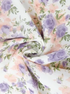 Allegra K Women's Floral Ruffle Hem Short Sleeve A-Line Smocked Chiffon Dress -Allegra K GUEST 365ffec6 403d 431a 95d5 0e003ad45fc5