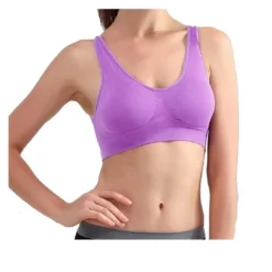 Allegra K Women Seamless Middle Impact Pocket Sport Bra -Allegra K GUEST 36eb92b7 6452 4892 bd48 49ef525332ad