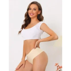 Allegra K Women's Unlined Tummy Control Breathable G-String Cheeky Thongs -Allegra K GUEST 3936ec41 7b2f 4d04 afcf 66c87e76de85