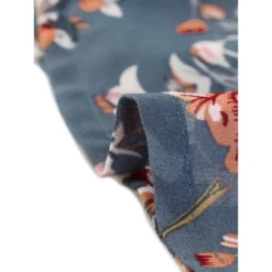 Allegra K Women's Floral Chiffon Ruffle Neck Puff Sleeve Semi-Sheer Button Down Blouse -Allegra K GUEST 39418263 2fa1 4eaa 9f45 4e958a63f405