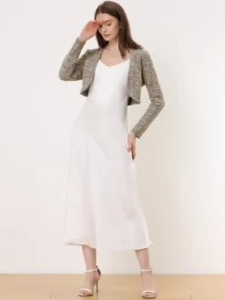 Allegra K Women's Vintage Plaid Tweed Open Front Cropped Bolero Shrug -Allegra K GUEST 39479c9d 6dca 43af a5db a790af4f5ddf