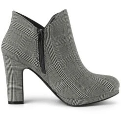 Allegra K Women's Round Toe Chunky Heeled Ankle Heel Boots -Allegra K GUEST 39e555c0 13bc 48bd 80d3 b9af11e33dd8