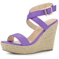 Allegra K Women's Slingback Crisscross Espadrille Wedges Heel Sandals -Allegra K GUEST 3a631d45 647d 46e9 aea5 5840b45d6eb8