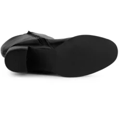 Allegra K Women's Round Toe Block Heels Knee High Boots -Allegra K GUEST 3ad57517 fd3e 482e b41e 22651639894b