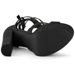 Allegra K Women's Lace Up Platform Chunky High Heels Sandals -Allegra K GUEST 3d75043e 99bc 429f a222 248bbeb29ea7