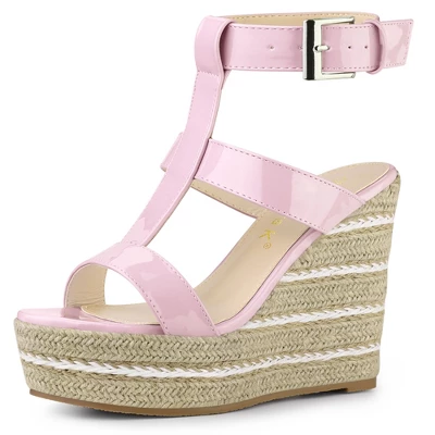 Allegra K Women's Espadrille Strappy Platform Wedges Sandals 11 Allegra K Women's Espadrille Strappy Platform Wedges Sandals - Image 11