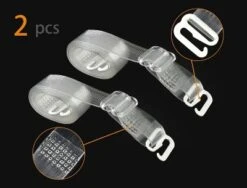 Allegra K Clear Bra Straps Replacement Invisible Bra Shoulder Straps