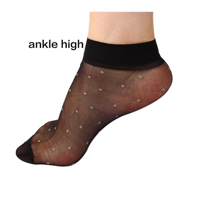 Allegra K Women's Socks Elastic Sheer Polka Dots Ankle Socks Lightweight 10 Pairs 2 Allegra K Women's Socks Elastic Sheer Polka Dots Ankle Socks Lightweight 10 Pairs - Image 2