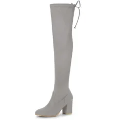 Allegra K Women's Round Toe Chunky Heel Over The Knee High Boots -Allegra K GUEST 3faf8072 caf6 46de 99b9 62d250eb4bce