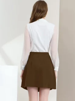 Allegra K Women's Buttons Front A-line Short Cargo Casual Skirt -Allegra K GUEST 3fdd3134 b66f 4ffa 9035 f29af8c6384d