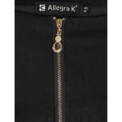 Allegra K Women's Zip Up Strapless Mini Bodycon Dresses -Allegra K GUEST 40ab919a e887 4941 95a1 88c7a8448fb1