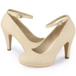 Allegra K Women's Round Toe Stiletto Heel Ankle Strap Pumps -Allegra K GUEST 40ee6eed 371d 4c79 b9b1 78c41b6515a0