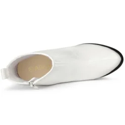 Allegra K Women's Round Toe Zipper Chunky Heels Ankle Boots -Allegra K GUEST 40fe9bc6 6ce1 4bc5 8c11 75fa85129b86