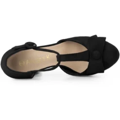 Allegra K Women's Mary Janes Platform Pumps Chunky Heels -Allegra K GUEST 41f4f732 fe95 4c67 8190 9652f0a05d4a