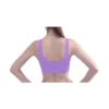 Allegra K Women Seamless Middle Impact Pocket Sport Bra