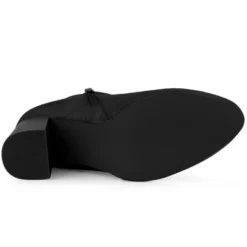 Allegra K Women's Round Toe Buckle Chunky Heel Ankle Booties -Allegra K GUEST 4605b114 18ab 4c1e a26d 1e9965546228