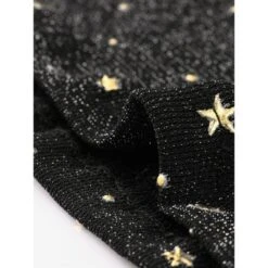 Allegra K Women's Mesh Crop Stars Mock Neck Party See Through Blouse -Allegra K GUEST 465b78c6 2864 4b5b a732 f23f3d58d4cd