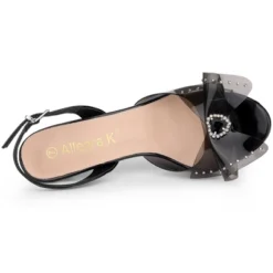 Allegra K Women's Slingback Rhinestone Open Toe Stiletto Heels Sandals -Allegra K GUEST 46985441 0366 438d b056 385cd08fa04e